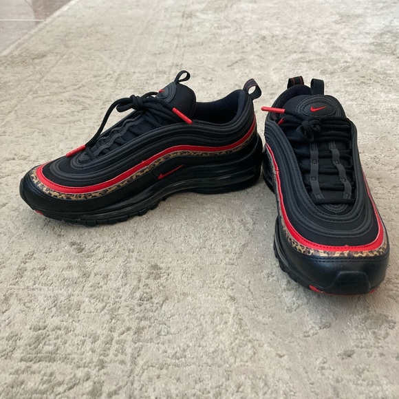 EUC Nike Air Max 97 Leopard/Black/Red Women’s Sz 8 - Picture 4 of 7